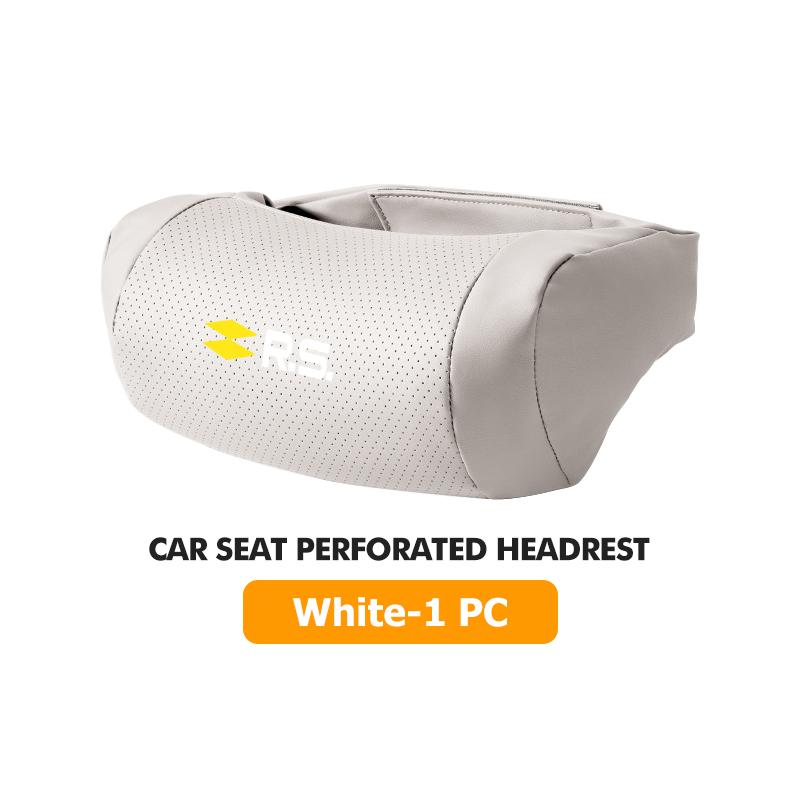 Car Neck Pillow Leather Head Support Protector Backrest Cushion For Renault RS Kadjar Captur Clio Megane 2 3 4 RS Koleos Logan R111