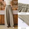 Women's New Chinese Style Ink Wash Print Wide-Leg Pants