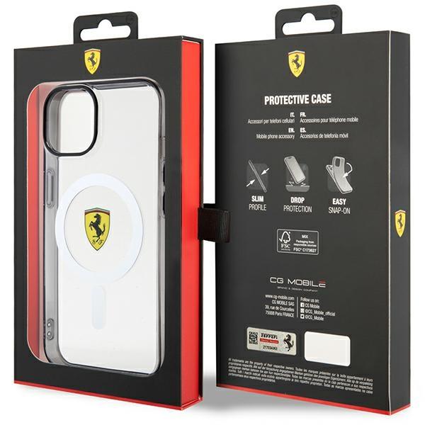 Ferrari FEHMP14SURKT iPhone 14 / 15 / 136.1" transparent hardcase Outline Magsafe