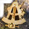 Handmade Brass Sextant - 4 Inch Polished Nautical Maritime Decor