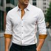 Luxury Shirt 3D Flower Printed Shirt Men's Fashion Shirt Men's Flap Collar Shirt Beach Menswear Business