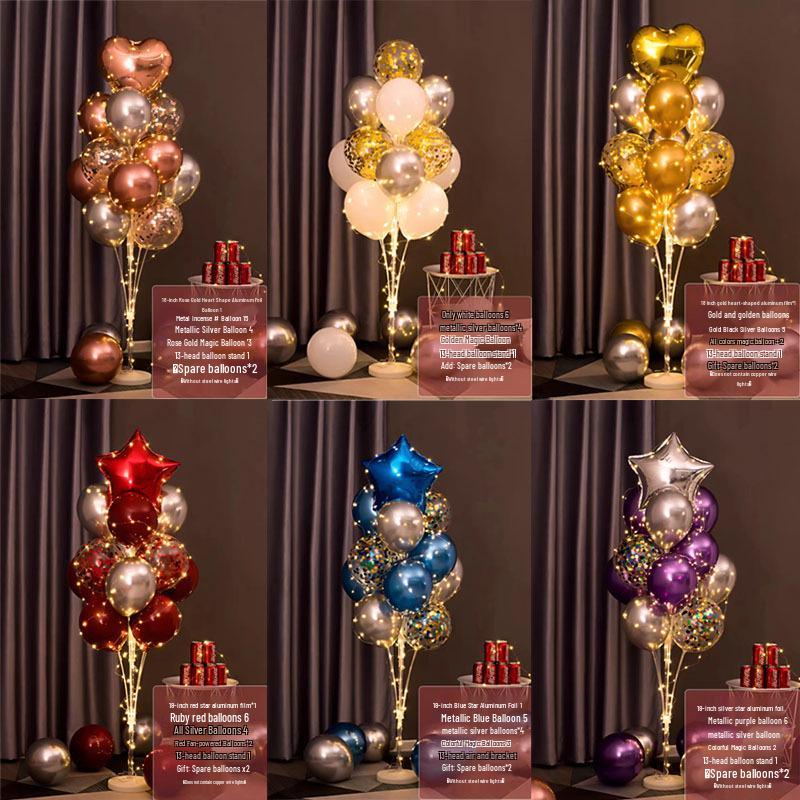 Luminous Balloon Floor Stand for Events: Birthday, Wedding, Anniversary, Party, and More.