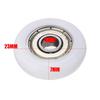 10Pc Shower Door Roller Runner Wheel Replacement White Shower Room Pulley 23mm Wheel Diameter For Household Shower Enclosures