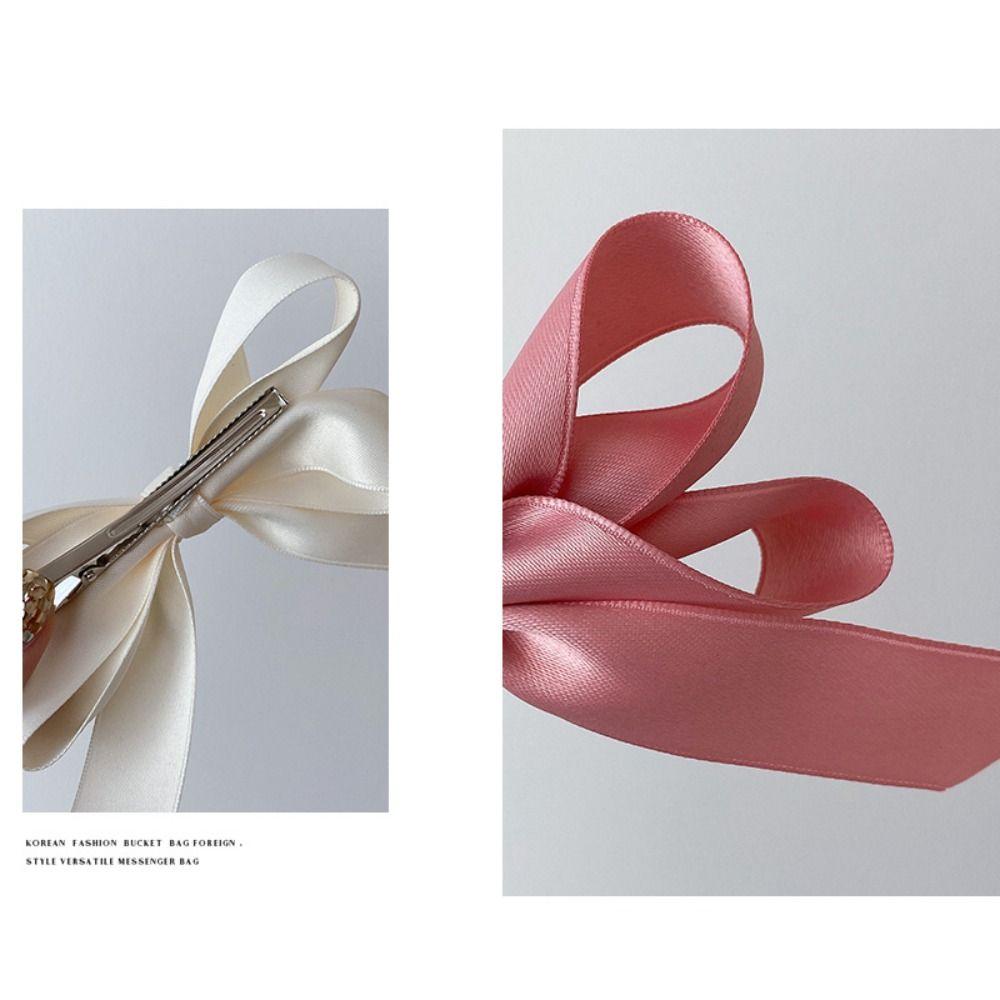 1PC Fairy Bow Hairpin Sweet Ribbon Barrette New Bowknot Hair Clips Girls