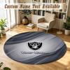 Round Rug Custom NameLas Vegas Raiders Pattern Non Slip Carpet Home Floor Decor