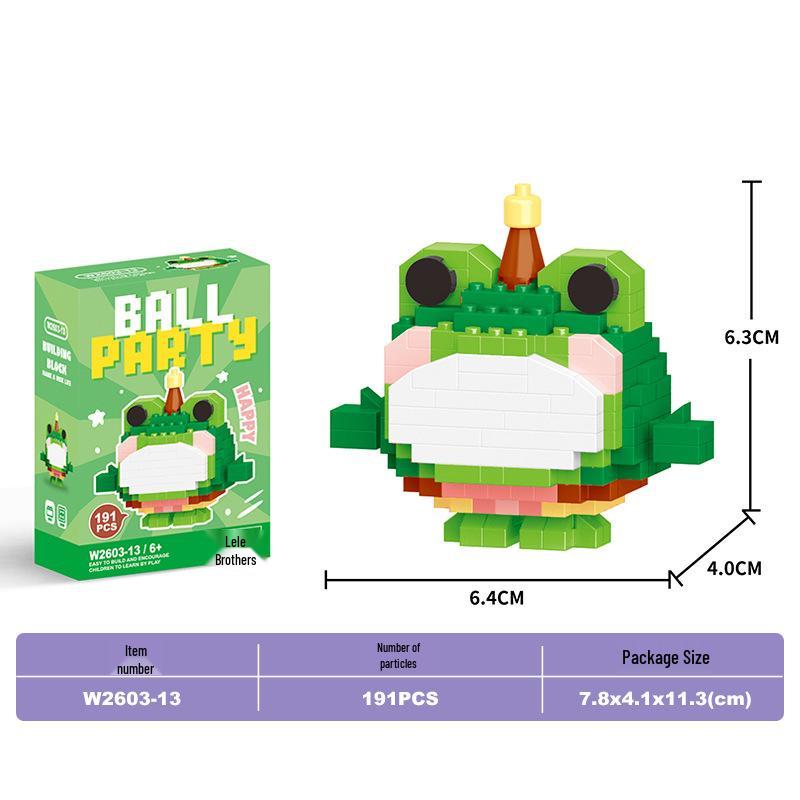 Lele Brothers Micro Building Blocks - Educational Small Animal Sets for Kids, Compatible with Lego, Boys' Toy Gifts