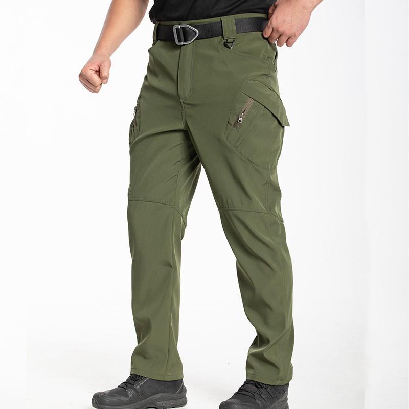 Mens Tactical Cargo Pants Multi-Pocket Outdoor Workwear Durable Water-Resistant Breathable Hiking Camping Cycling
