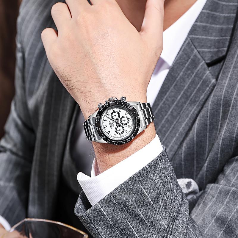 Dinaton Law'S Submariner Water Ghost Steel Belt Luminous Non-Mechanical Quartz Gift Watch