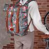 TOURBON Bicycle Bag, Backpack, Bike Rear Bag, Pannier Bag, Rear Carrier, Perfect for Commuting, School, Travel, Cycling, Backpack