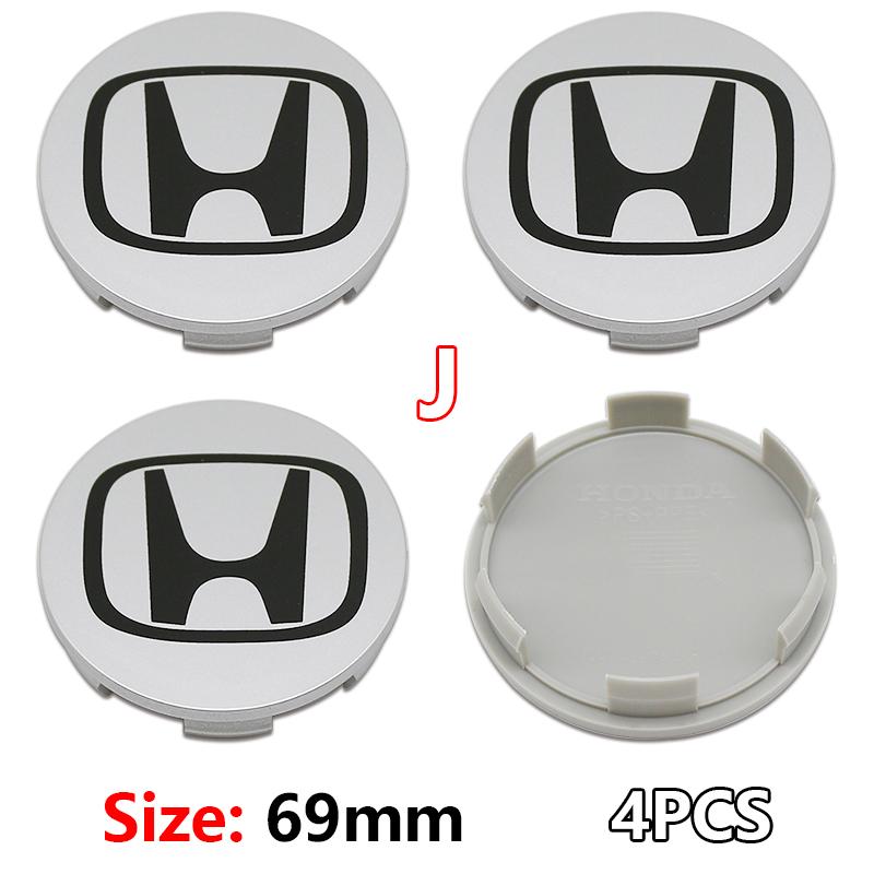 4Pcs ABS Car Wheel Center Hub Center Cap 58mm 69mm Rim Hub Dustproof Cover Emblemem For Honda Accord CRV XRV Civic Odyssey Acces