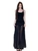 Design Sense Mesh Splicing Suspender Dress Women's Summer Niche Temperament Waist Long Dress Gentle Wind White Skirt