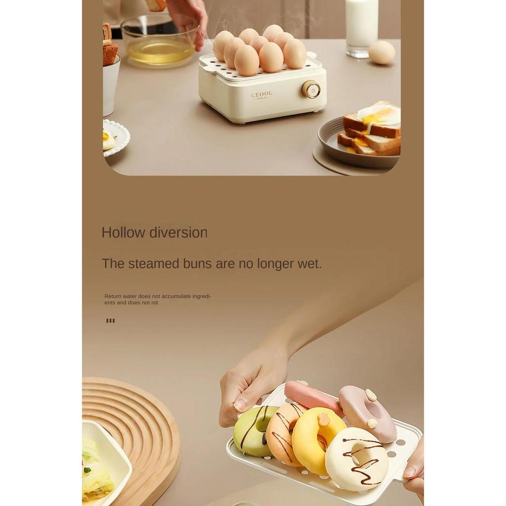 Egg Boiler Multifunction Double Electric Egg Cooker Steamer Corn Milk Steamed Rapid Layers Breakfast Cooking Appliances Kitchen