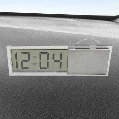 Reloj de Coche Ventosa Reloj Digital Con Temperatura Alimentado por Batería Reloj Adhesivo Automotriz Pantalla de Temperatura Precisa Vehículo