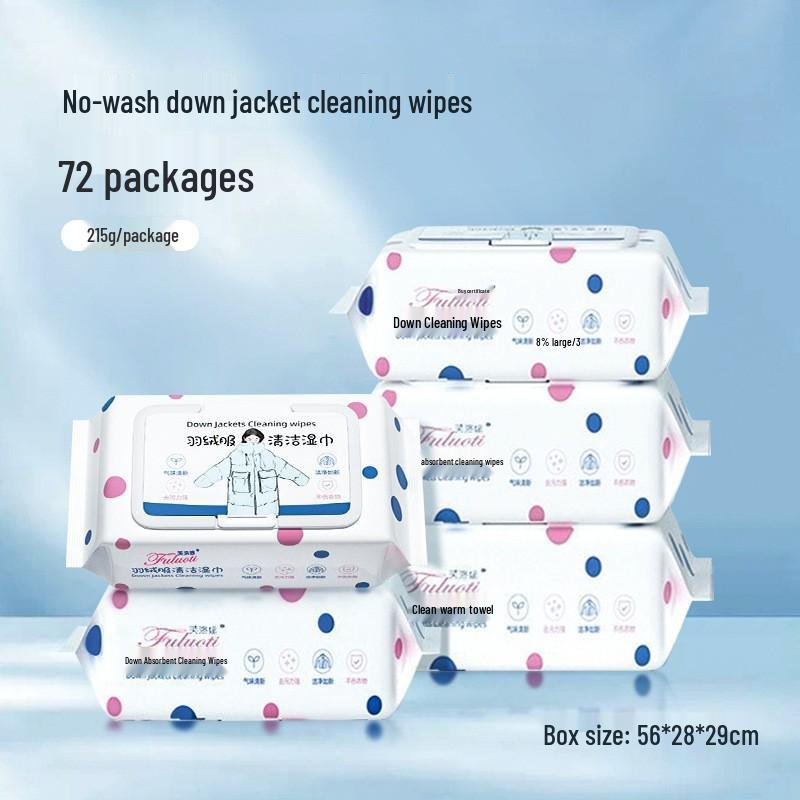 Jednorázové ubrousky na odstraňování skvrn pro péřové bundy - Přenosné čištění bez praní na olejové skvrny