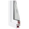Ventana de Sótano RISOR 110 x 60 cm PVC y Vidrio Blanco