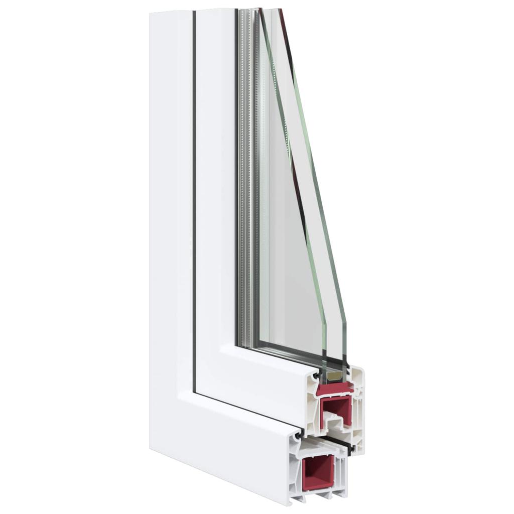 Ventana de Sótano RISOR 110 x 60 cm PVC y Vidrio Blanco