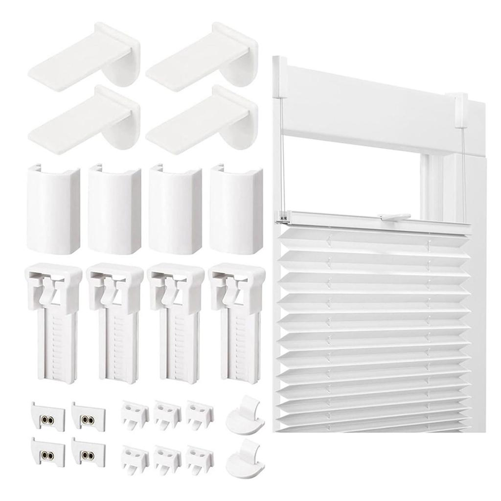 1 Set Suporturi Jaluzele Plisate Kituri Accesorii Instalare Ușoară Cleme Suport Jaluzee Rulou Piese de Schimb pentru Repararea Jaluzelelor de Fereastră