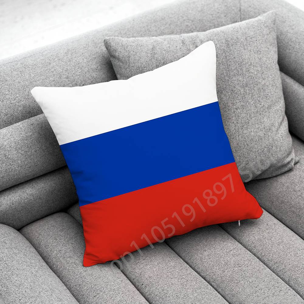 Russia Passport National Emblem Flag Throw Pillow Case For 40x40cm 45x45cm 50x50cm 30x30cm Square Office Pillowship Cover