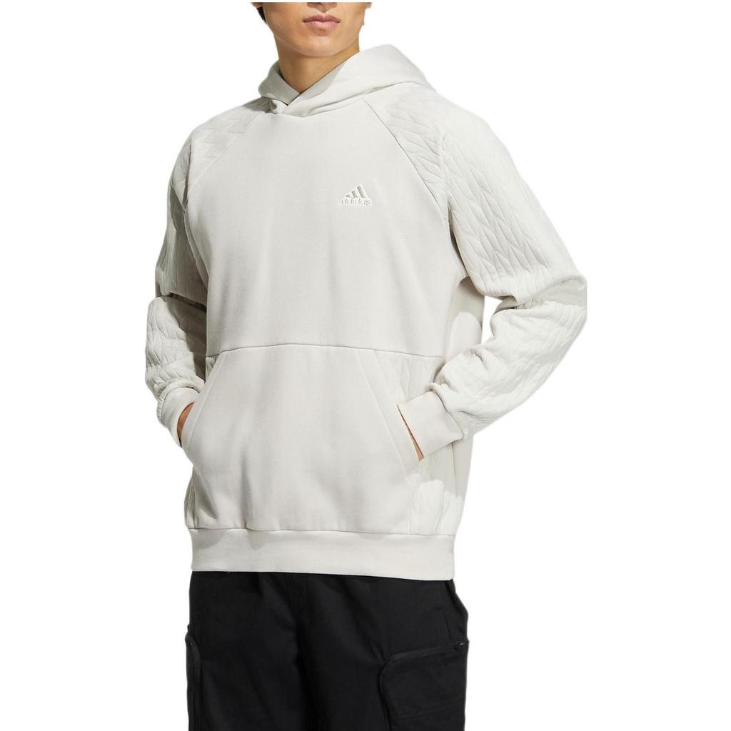 Adidas Sweatshirts Men's White Hooded Moderate Regular HN8997