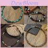 Geometric Mens Necklace With Coconut Shell Pendant Handmade Steel Chain For Casual Style