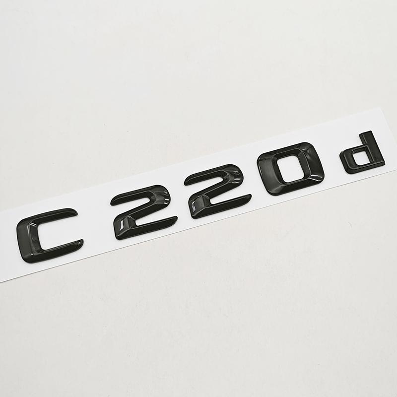 

3D ABS Car Letters Logo C220d 4MATIC Badge Sticker Rear Trunk Emblem For C Class C220d W204 Auto Tail Marking