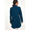 Women's Professional Blazer Coat Solid Color Casual Double Breasted Mid Length Blazers Suit Jacket