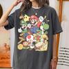 Vintage Super Mario Family Shirt, Retro Mario And Friends Tee, Epic Universe Vacation Graphic, Comfort Colors Matching Gift