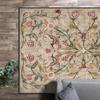 Boho Chic Türkischer Traditioneller Floraler Teppich Waschbar Rutschfest Groß Distressed Bereichsteppich für Wohnzimmer Schlafzimmer Dekor
