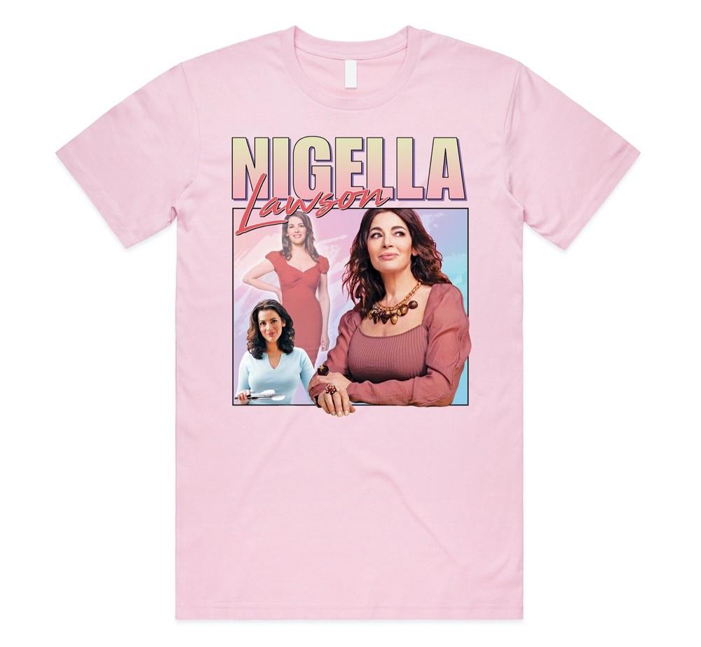 

Nigella Lawson Homage T-shirt Tee Funny Retro TV Cook Cooking Gift 90 s XL