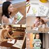 6 Pcs Sketch Book Bulk 5.5 X 8.5 In Drawing Paper Pad Top Spiral Bound Sketch Book 600 Sheet 68lb 100gsm Thick Paper Acid Free