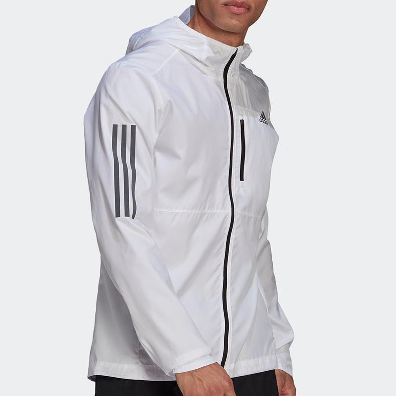 Adidas Own The Run Hooded Jacket Men Outerwear White GJ9948