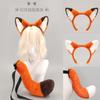 Halloween Day Animal Head Hoop Fox Ear Headband Ball Party Props Nick Fox Ears Tail Suit