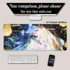 Anime Sexy Girl Qingxiao Wuthering Waves WuWa Mousepad PC Gaming Keyboard Large Non-slip Base Rubber Desk Mat HD Printing Carpet