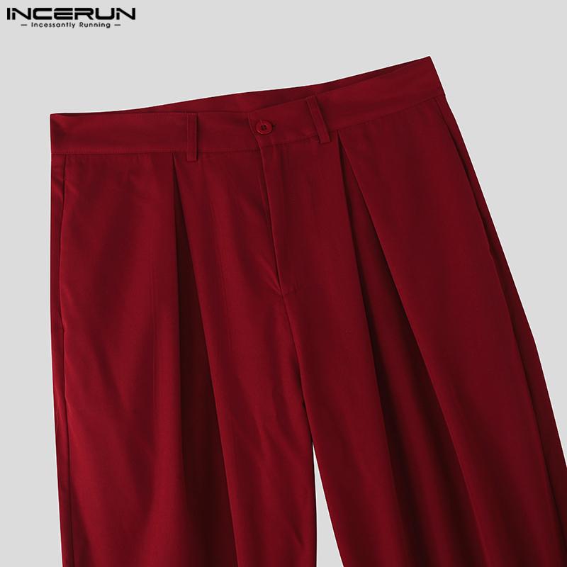 INCERUN Two Pieces Outfits Men One Shoulder Shirt Long Bandage Harem Pants Sets