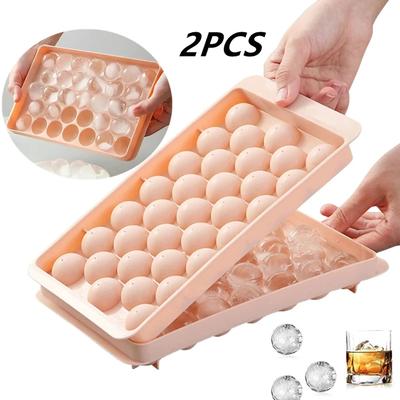 33 Ice Boll Hockey PP Mold Frozen Whiskey Ball Popsicle Ice Cube Tray Box Lollipop Making Gifts Kitchen Tools Accessories Mold