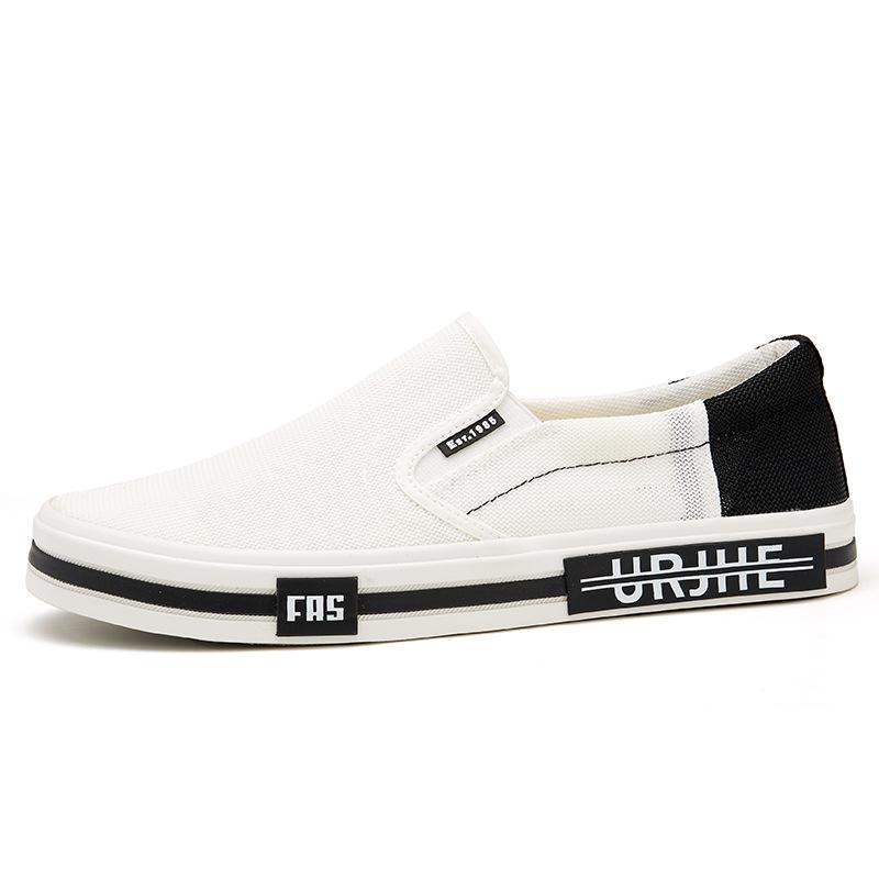 New Summer Men's Shoes Niche Trend Korean Style Design Low Top Flat Bottom Casual Shoes
