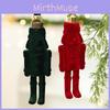 Velvet Nutcracker Plush Toy Hanging Decor Holiday Christmas Ornament Tree