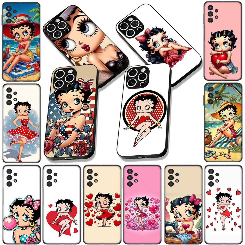 Silicone Cover for Samsung Galaxy S22 S21 S20 FE Ultra Plus A35 A36 A55 A37 A33 A34 A57 Phone Case Comics B-Bettys Anime B-Boops