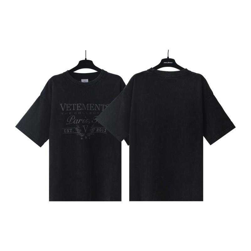Unisex Oversized Cotton T-Shirt With Bold Letter Print Vintage Washed Loose Fit Casual Tee