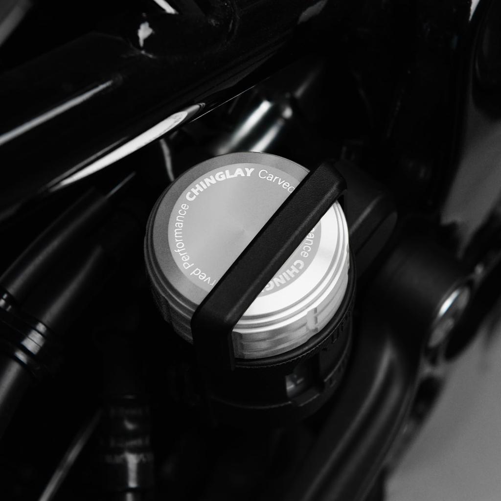 CHINGLAY Brake Fluid Reservoir Cap: Front & Rear Compatible with