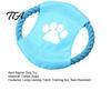 Daily Exercise Pet Toy Fabric Dog Flying Disc, Cotton Rope Interactive Tug of War Tough Fetch for Small Medium And Large Breeds, Outdoor Training Play