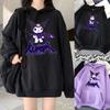 Kawaii Kuromi Hoodie With Grunge Gothic Punk Cartoon Print For Harajuku Fashion