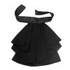 Elegante Collare Finto in Chiffon Staccabile Multistrato a Ruffle Collare per Matrimoni Spettacoli sul Palco Feste in Costume