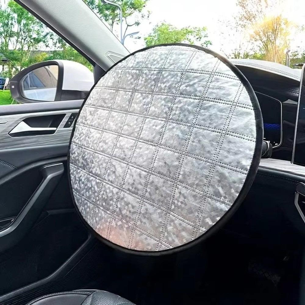 Universal Auto Steering Wheel Sheath Heat-Resistant Steering Wheel Sun Block  Summer Use