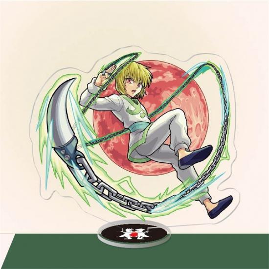 

Крутое аниме Hunter X Hunter аниме подставка модель держатель пластины Hisoka Killua Zoldyck Gon Kurapika акриловые фигурки Standee Desk 24