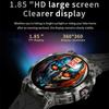 KC89 1,85-Zoll Outdoor Smartwatch mit Kompass und Taschenlampe Gesundheitsüberwachung Armbanduhr
