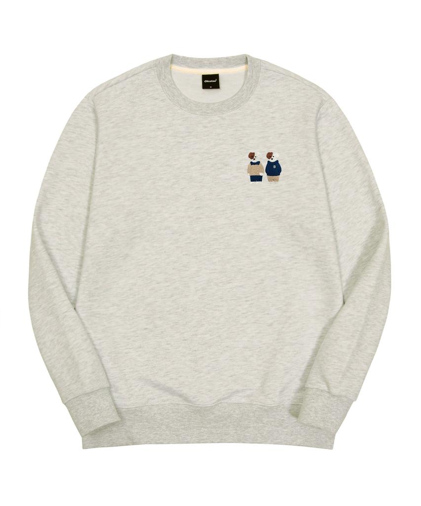 OKSTAR Mini Me Friends Brodog Embroidered Double-Sided Sweatshirt (Type C)
