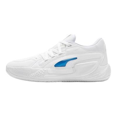 Court Rider Fashion Versatile Non-Slip Durable Breathable Low-Top Basketball Shoes Men Sneaker White Blue 378051-03