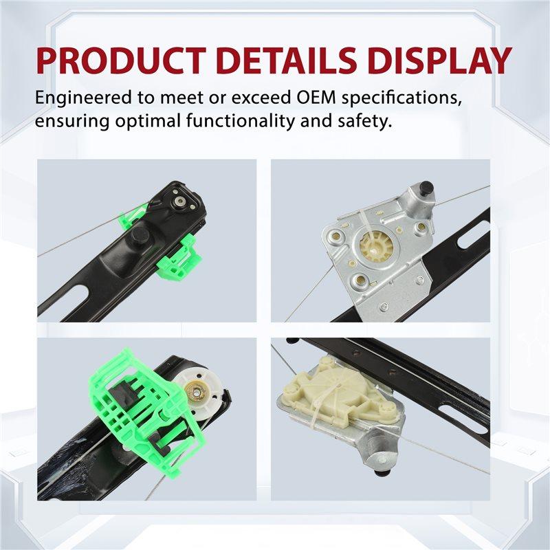 Back Door Power Window Regulator Without Motor For BMW 1 Series E87