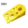 Talos 3D-gedruckter Käse-Türstopper, Rutschfester Türstopper, Stabile Basiskeil, Schützt Wände Möbel, Kreativer Türstopper für Schlafzimmer Wohnzimmer